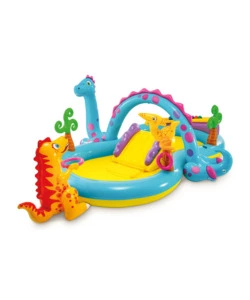 Gioco gonfiabile intex 'play center dinosauri' 302x229x112 cm