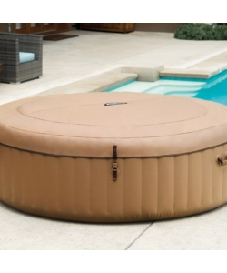 Piscina idromassaggio gonfiabile rotonda intex "bubble massage" 6 persone 216x216x71cm