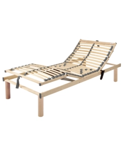 Rete singola 'eco relax' motorizzata wireless in legno di betulla, 80x190 cm