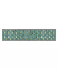 Passatoia in vinile 'runner' fantasia 'green gold', 240x50 cm