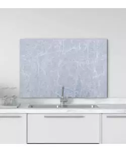 Paraschizzi da cucina in alluminio fantasia "marble", 84x60 cm