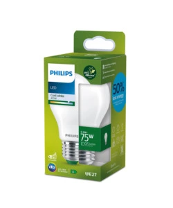 Lampadina led a goccia philips satinato luce naturale 75w, 2700k e27