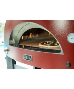 Forno pizza a gas alfa "moderno" colore rosso 2 pizze