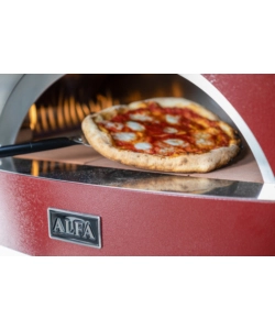 Forno pizza a gas alfa "moderno" colore rosso 2 pizze