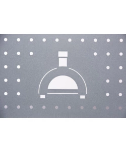 Accessorio alfa base per forno classico e moderno 2 pizze