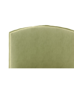 Letto singolo "moon" in tessuto colore verde con rete e contenitore, 90x190 cm