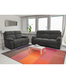 DIVANO 3 POSTI BELLAHOME "ANNIKA" CON RECLINER MANUALE, 198X93X101 CM