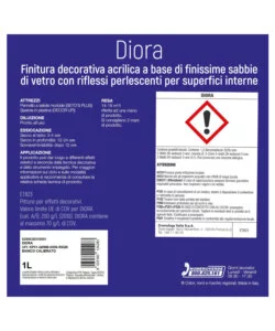 Pittura decorativa max meyer "diora" colore bianco calibrato, 1 litro