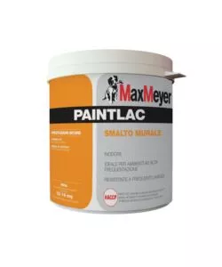 Smalto murale max meyer 'paintlac' colore bianco satinato, 1 litro