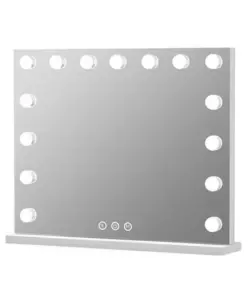 Specchio con luci led bellahome 'hollywood', 58x56x12 cm