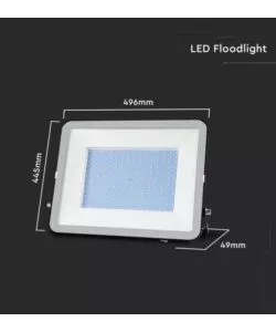 Faro led da esterno 'floodlight' con chip smd samsung, 300 w 26390 lm