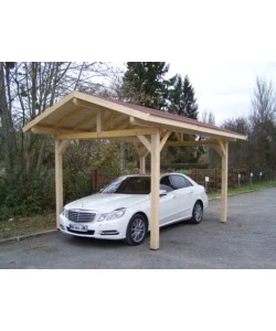 Carport auto in legno habrita "karpa 3550 bm" 1 posto 3,5x5,0x3,09 mt