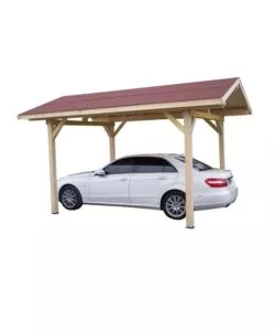 Carport auto in legno habrita 'karpa 3550 bm' 1 posto 3,5x5,0x3,09 mt