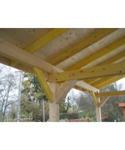 Carport auto in legno habrita "karpa 4563 bm" 2 posti 6,32x4,50x3,30 mt