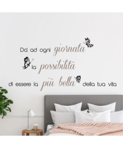 Sticker per pareti "la giornata piÙ bella", 47x67 cm