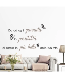 Sticker per pareti "la giornata piÙ bella", 47x67 cm