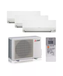 Climatizzatore caldo freddo mitsubishi linea smart serie m pompa di calore 'mxz3ha50vfe125235dwvfkit' trialsplit e unit esterna 9000 + 9000 + 12000 btu