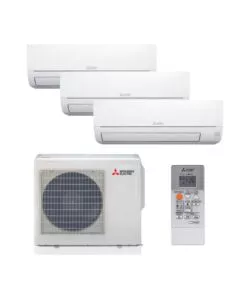 Climatizzatore caldo freddo mitsubishi linea smart serie m pompa di calore 'mxz3ha50vfe1252535hrvfkit' trialsplit e unit esterna 9000 + 9000 + 12000 btu