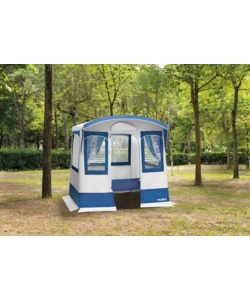 Tenda cucina da campeggio con tetto arcuato brunner "camp inn" 220x160x195/220 cm