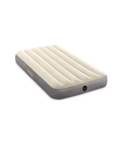 Materasso singolo gonfiabile intex "airbed dura-beam single-high" crema 99x191x25 cm