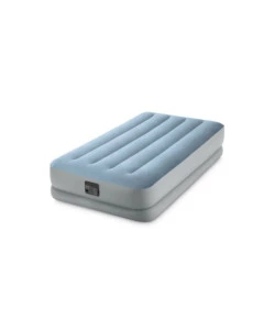 Materasso singolo autogonfiante intex "airbed dura-beam mid-rise comfort" azzurro con pompa usb incorporata 99x191x36 cm