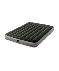 Materasso piazza e mezza gonfiabile intex "airbed dura-beam standard prestige downy" con pompa a batteria verde 137x191x25 cm