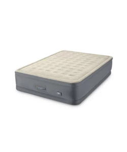 Materasso matrimoniale autogonfiante intex "airbed dura-beam premaire ii" con pompa elettrica incorporata, porta usb e controllo tramite app beige 152x203x46 cm