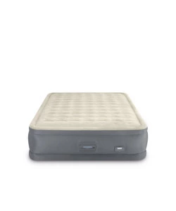 Materasso matrimoniale autogonfiante intex "airbed dura-beam premaire ii" con pompa elettrica incorporata, porta usb e controllo tramite app beige 152x203x46 cm