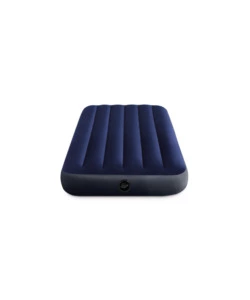 Materasso singolo gonfiabile intex "airbed dura-beam standard classic downy" blu 99x191x25 cm