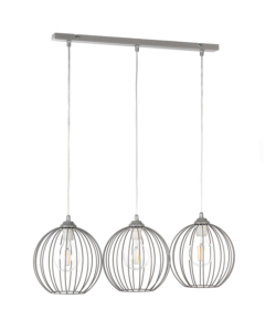 LAMPADARIO ONLI 'MELONE' GRIGIO 3 LUCI, E27