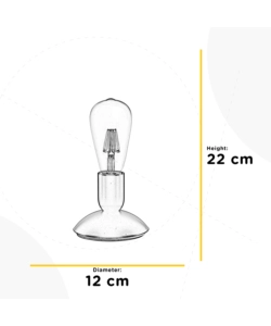 Lampada da tavolo onli 'satellite' nero, e27