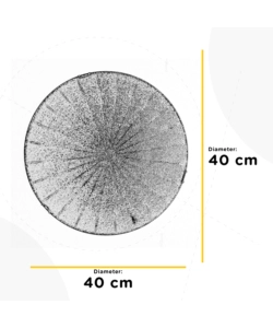 Plafoniera onli 'crux' vetro diametro 40 cm, e27