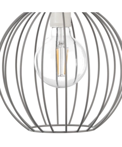 Lampadario onli "melone" grigio 2 luci, e27