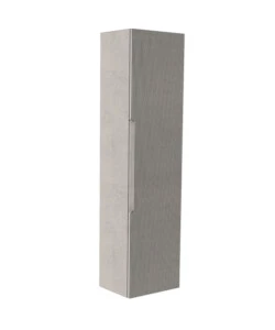 Colonna pensile sospesa decor bagno 'canaletto' con 1 anta colore grigio caldo, 35x28x138 cm