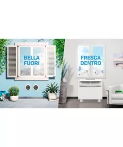 Climatizzatore caldo freddo olimpia splendid pompa di calore "unico easy s1 hp" monosplit e senza unitÀ esterna 9000 btu