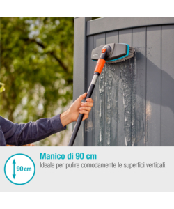 Set manico per pulizia gardena "cleansystem soft" per superfici delicate