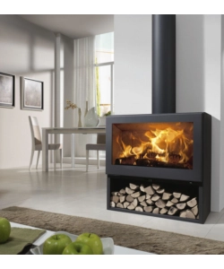 Stufa a legna panadero "fenix 5" antracite 7,7 kw