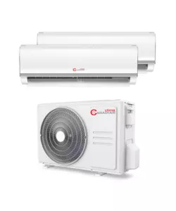 Climatizzatore caldo freddo canadian clima pompa di calore dualsplit  e unit esterna 9000 + 12000 btu - installazione inclusa