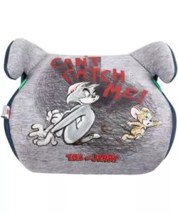 Seggiolino alzabimbo auto warner bros "tom and jerry" per bambini con altezza da 125 a 150 cm, ece r129