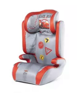 Seggiolino auto disney 'cars' per bambini con altezza da 100 a 150 cm, ece r129