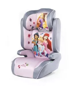 Seggiolino auto disney 'princess' per bambini con altezza da 100 a 150 cm, ece r129