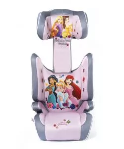 Seggiolino auto disney "princess" per bambini con altezza da 100 a 150 cm, ece r129