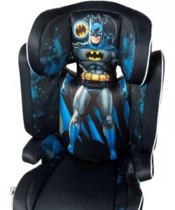 Seggiolino auto dc comics "batman" per bambini con altezza da 100 a 150 cm, ece r 129