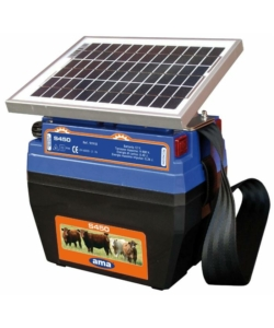 Elettrificatore per recinto con pannello solare ama 's450' 12v