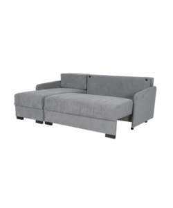 Divano con penisola reversibile bellahome "gemini" grigio, 208x148x91 cm