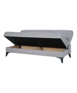 Divano 3 posti bellahome "abete" grigio, 185x78x90 cm