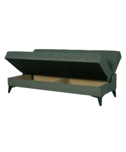 Divano 3 posti bellahome "abete" verde scuro, 185x78x90 cm