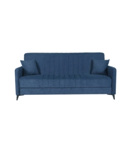 Divano letto bellahome 'libra' 3 posti dark blue, 211x92x98 cm