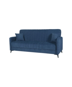 Divano letto bellahome "libra" 3 posti dark blue, 211x92x98 cm