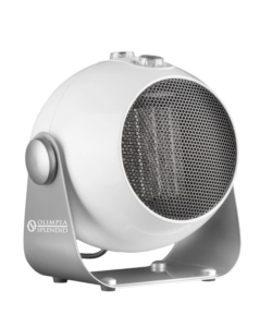 Termoventilatore ceramico olimpia splendid 'caldodesign' bianco, 1,8 kw